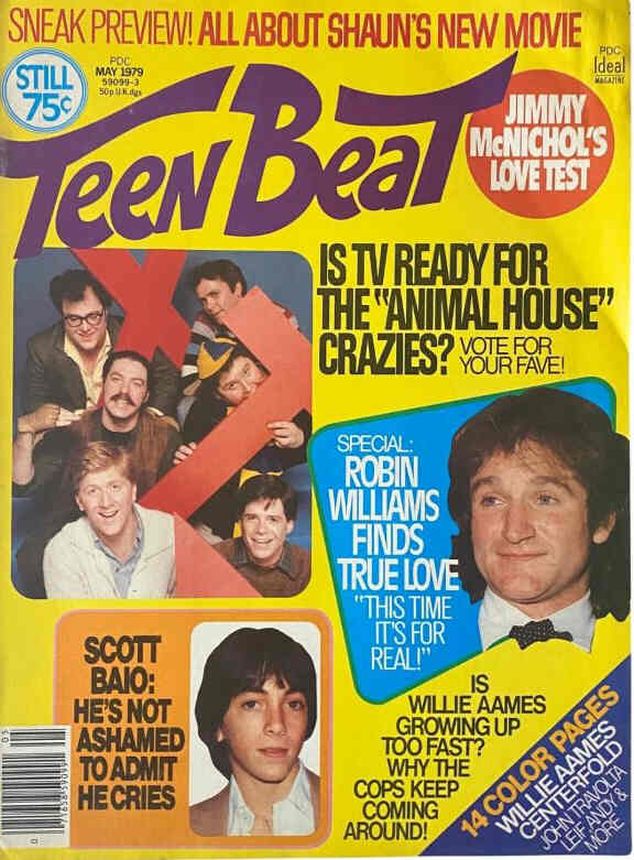 TEEN BEAT magazine side cover  May 1979