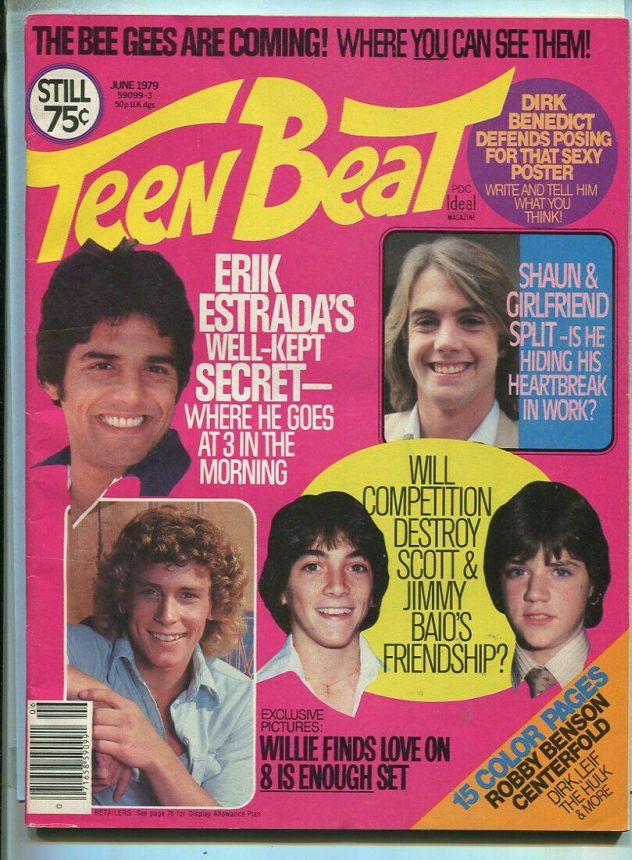 TEEN BEAT magazine side cover  June 1979