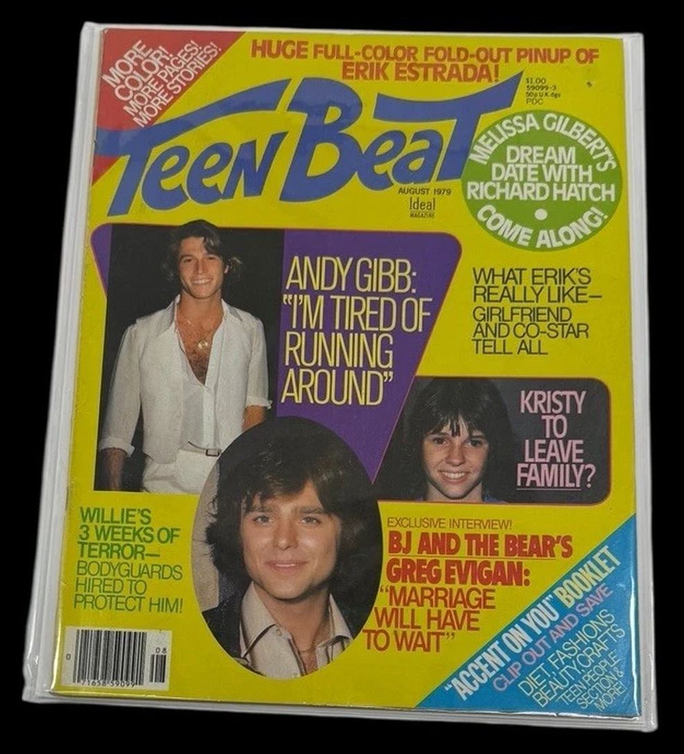 TEEN BEAT magazine side cover  August 1979