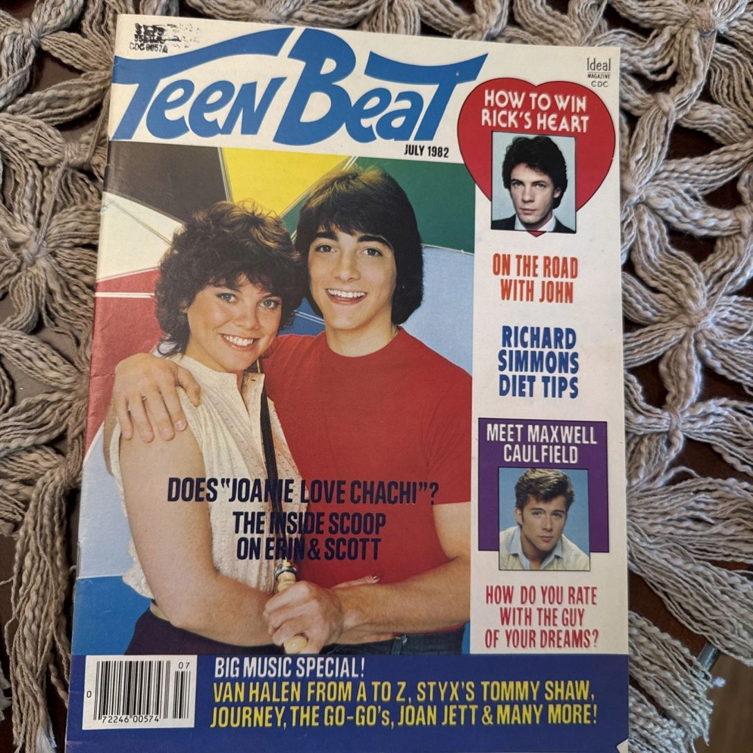 TEEN BEAT magazine side cover  July 1982