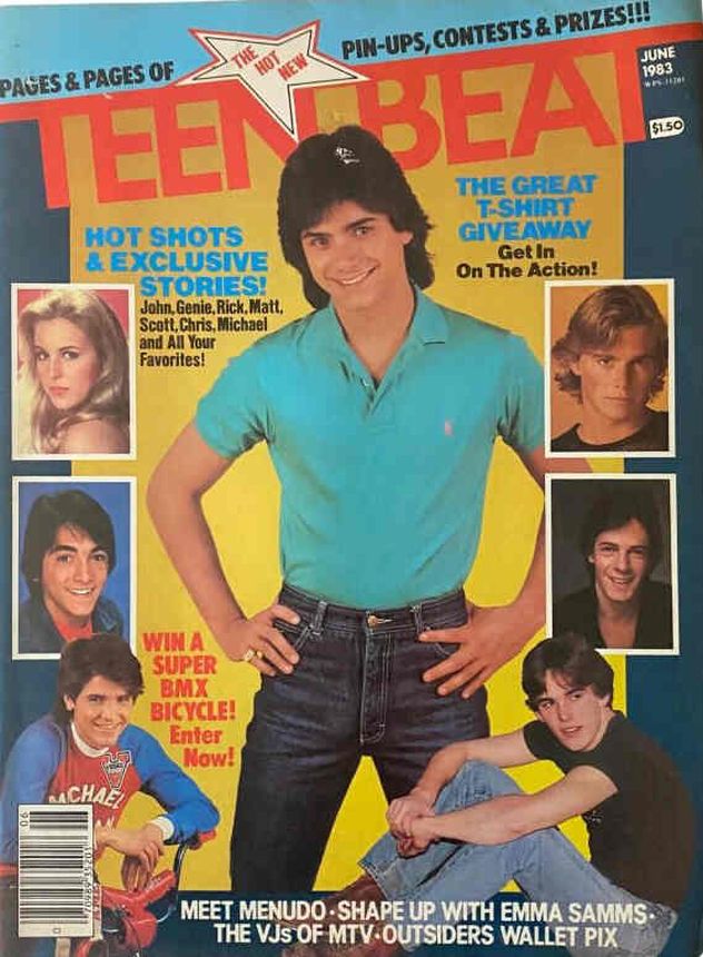 TEEN BEAT magazine side cover  June 1983