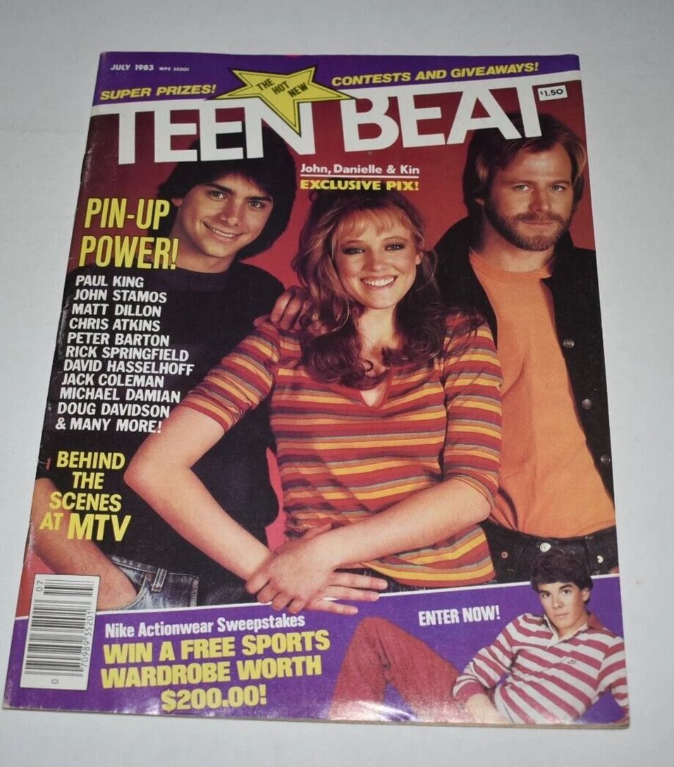 TEEN BEAT magazine side cover  July 1983