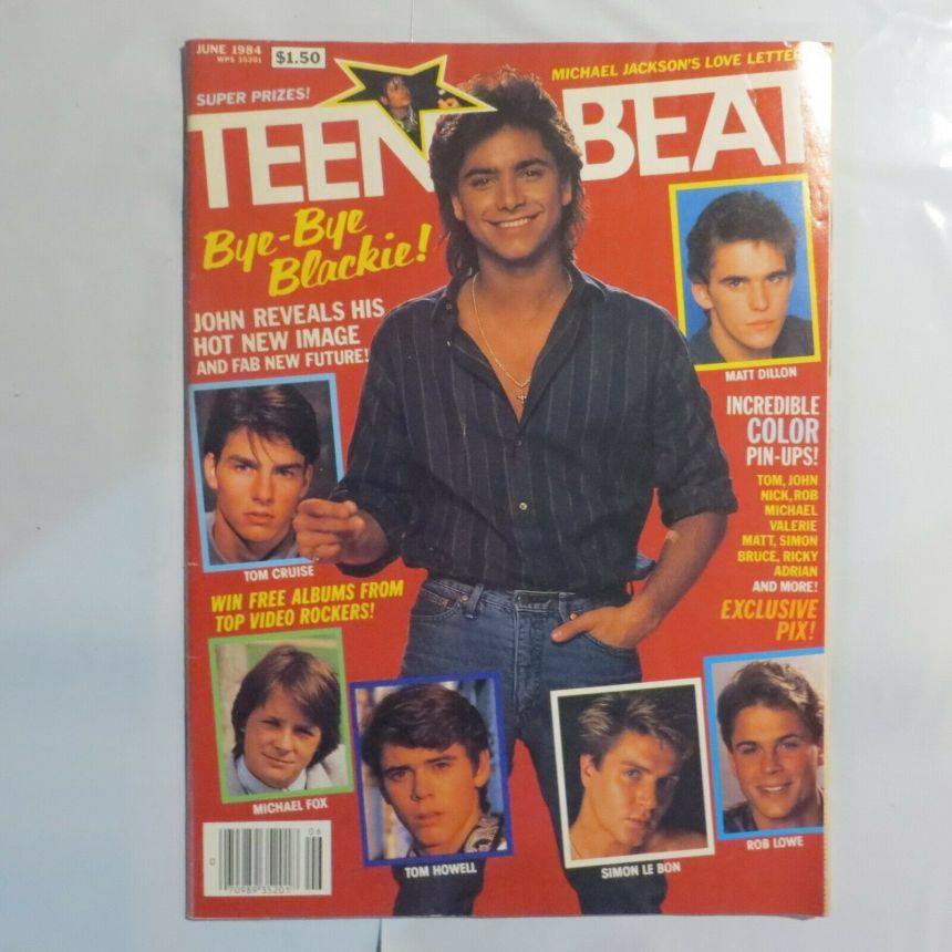 TEEN BEAT magazine side cover  June 1984