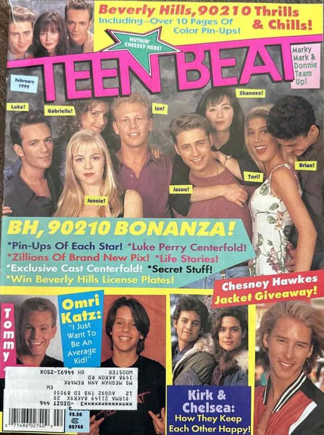 TEEN BEAT magazine side cover  February 1992