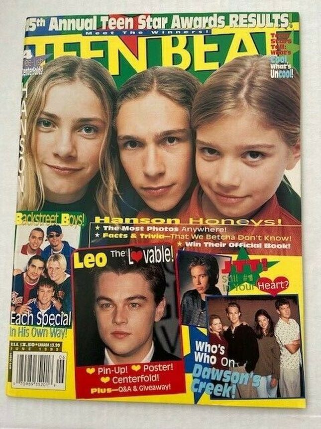 TEEN BEAT magazine side cover  June 1998
