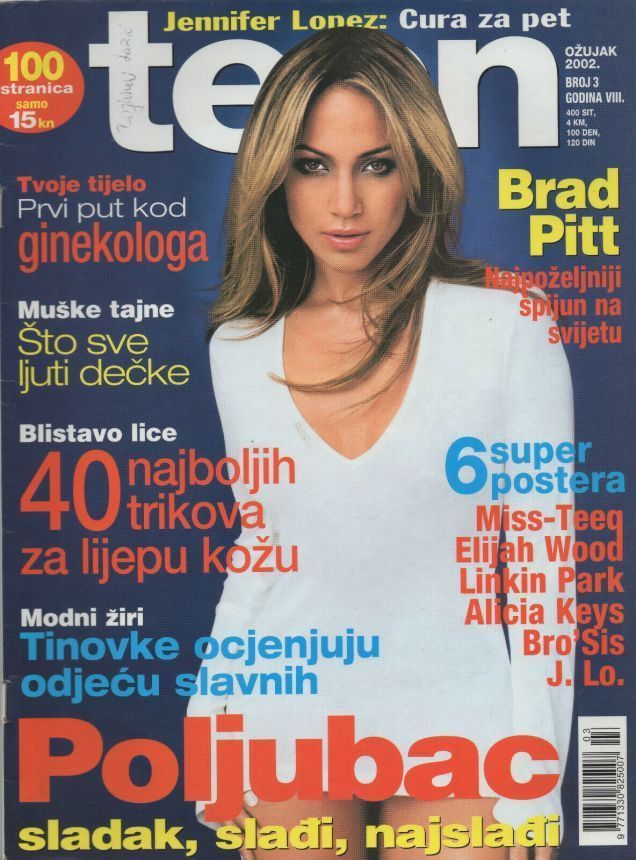 TEEN magazine side cover  March 2002