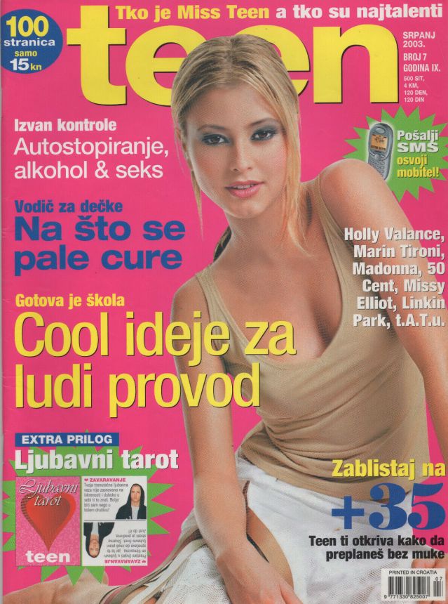 TEEN magazine side cover  July 2003