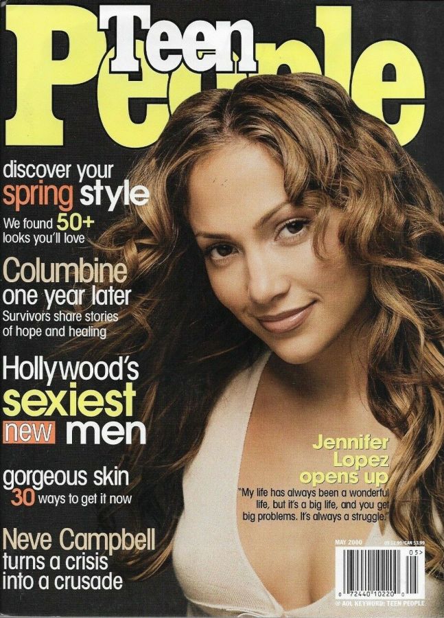 TEEN PEOPLE magazine side cover  May 2000