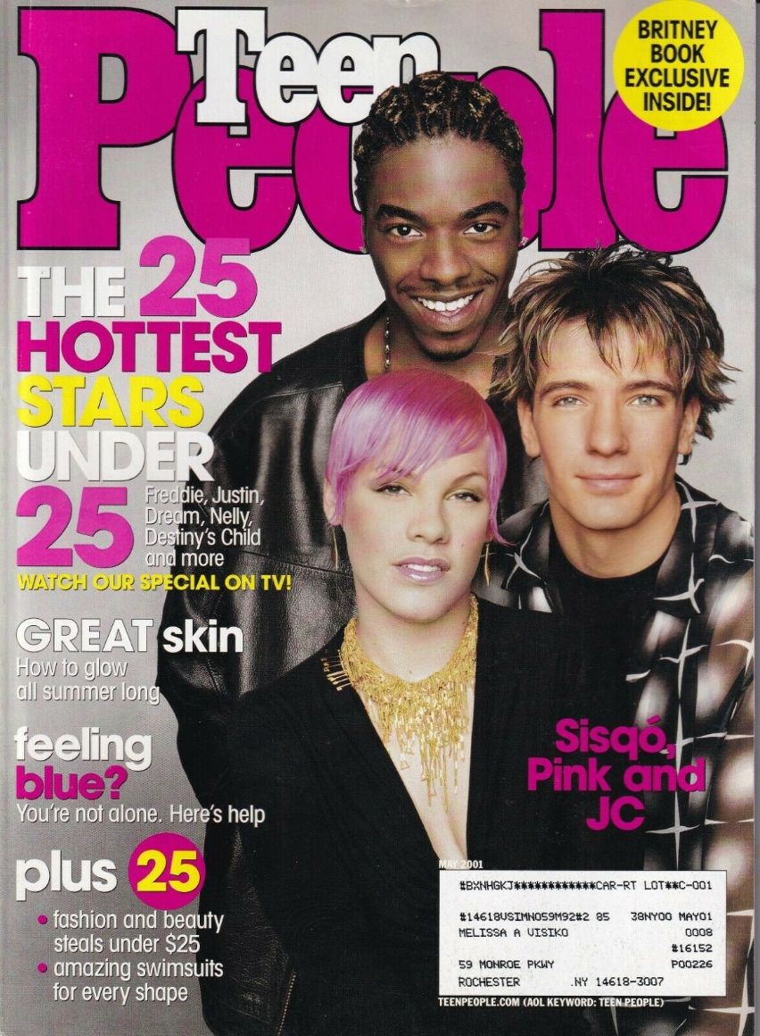 TEEN PEOPLE magazine side cover  May 2001