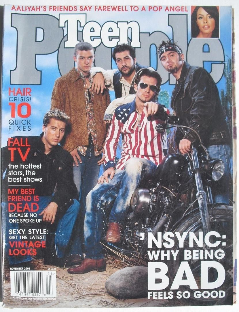 TEEN PEOPLE magazine side cover  November 2001