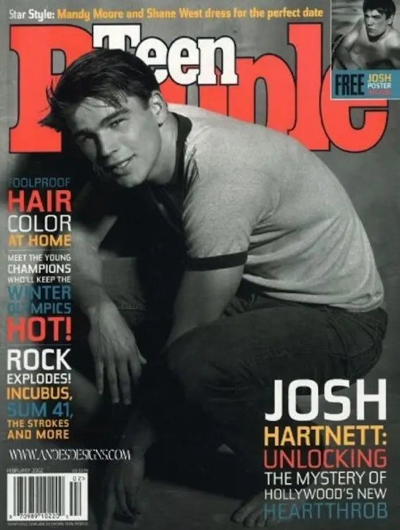 TEEN PEOPLE magazine side cover  February 2002