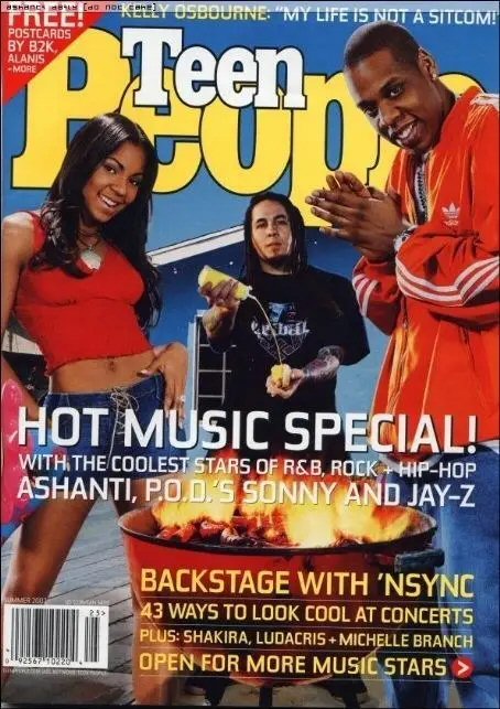 TEEN PEOPLE magazine side cover  July 2002