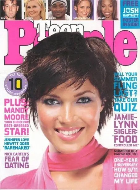 TEEN PEOPLE magazine side cover  September 2002