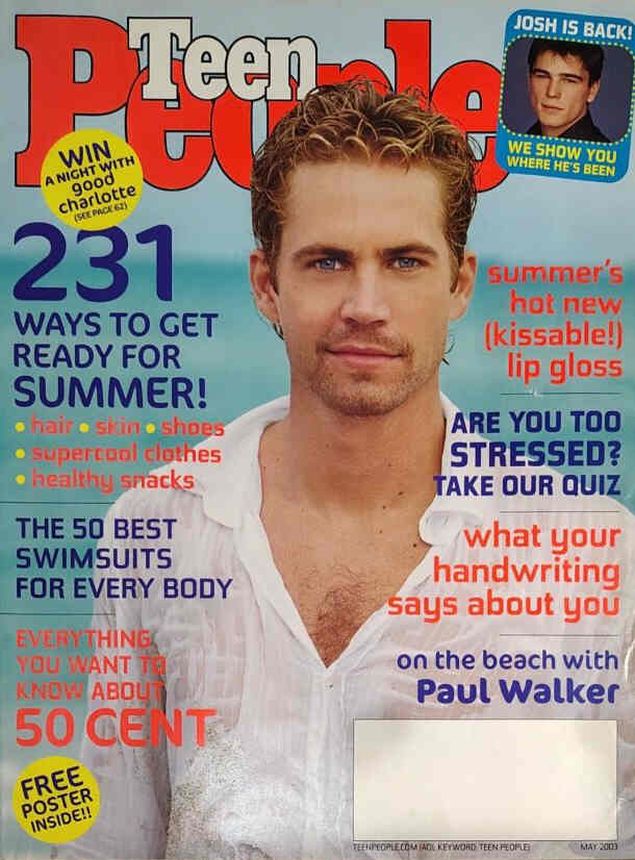 TEEN PEOPLE magazine side cover  May 2003