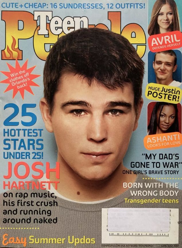 TEEN PEOPLE magazine side cover  June/July 2003
