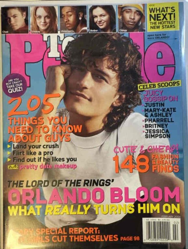 TEEN PEOPLE magazine side cover  February 2004