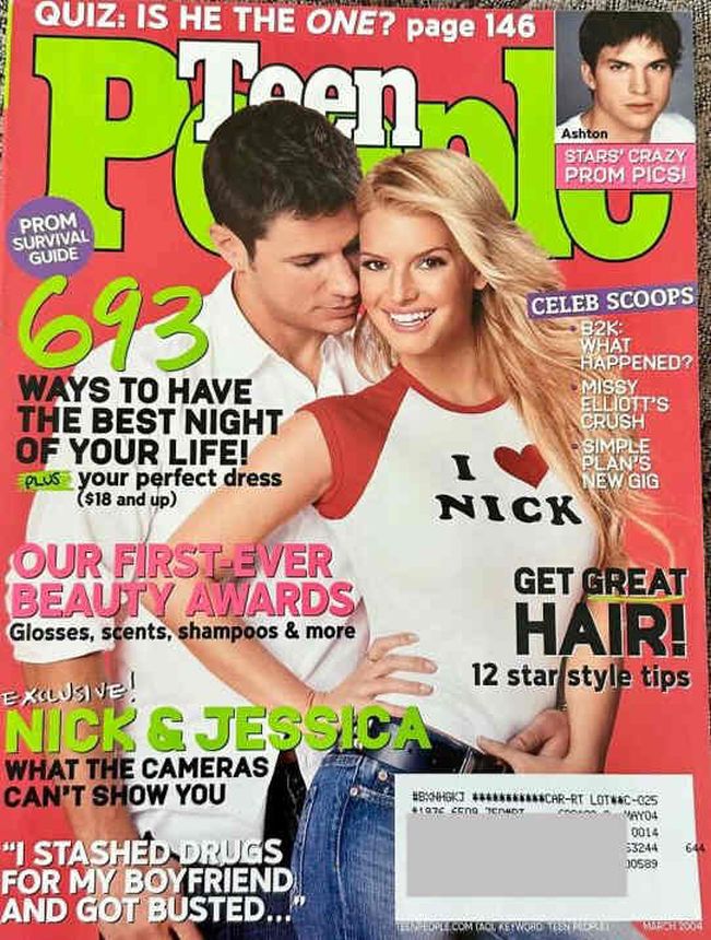 TEEN PEOPLE magazine side cover  March 2004