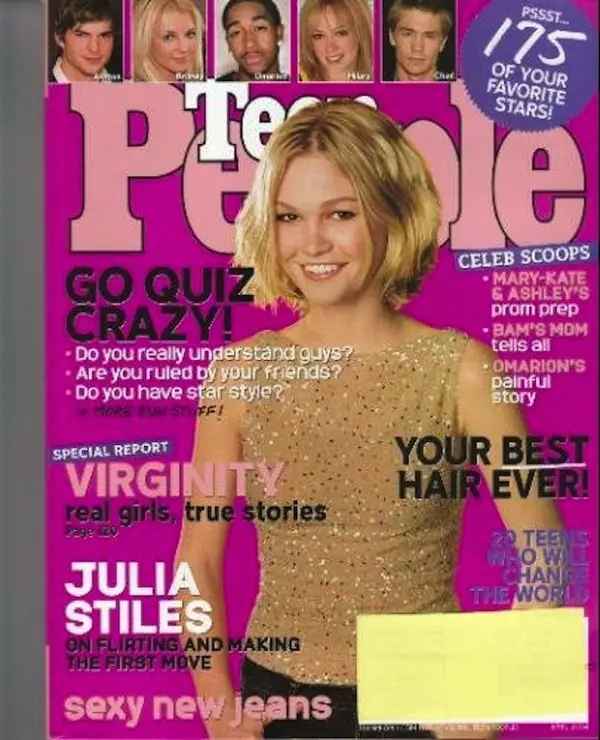 TEEN PEOPLE magazine side cover  April 2004