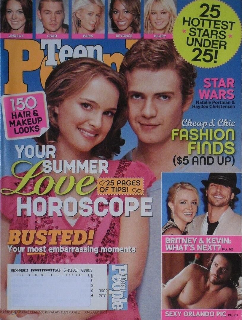 TEEN PEOPLE magazine side cover  June 2005
