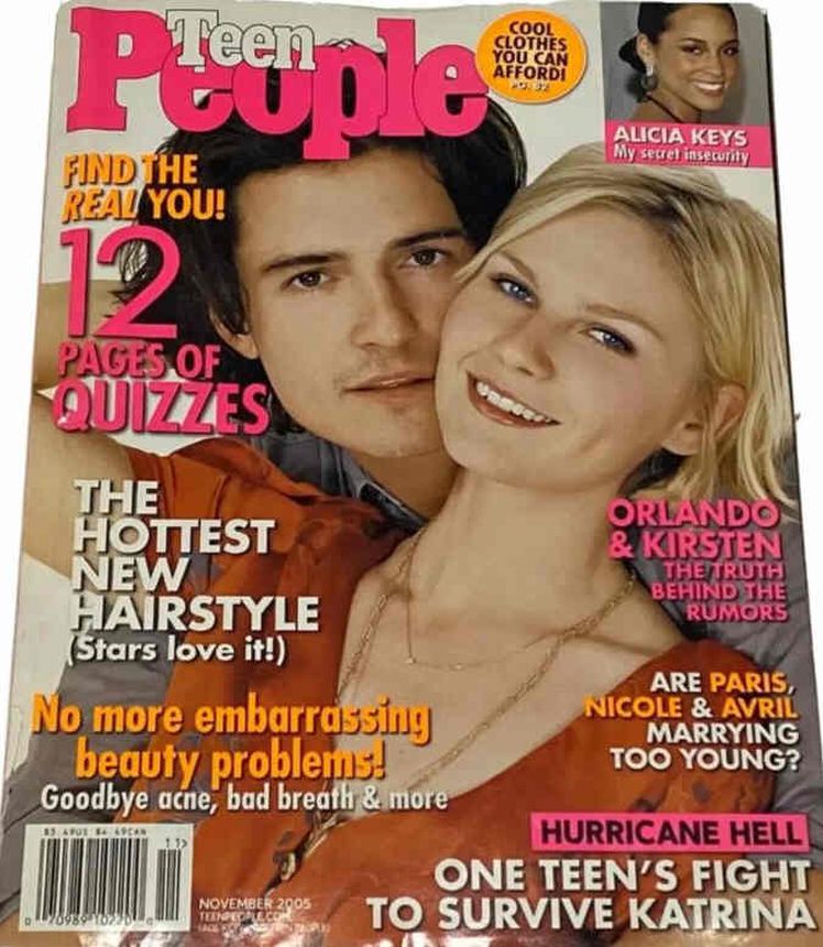 TEEN PEOPLE magazine side cover  November 2005