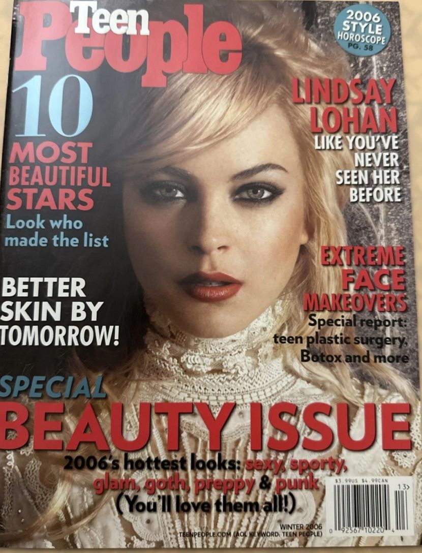 TEEN PEOPLE magazine side cover Winter 2006