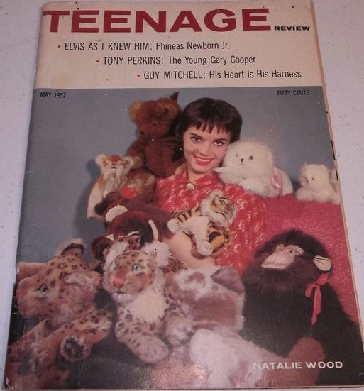 TEENAGE REVIEW magazine side cover  May 1957