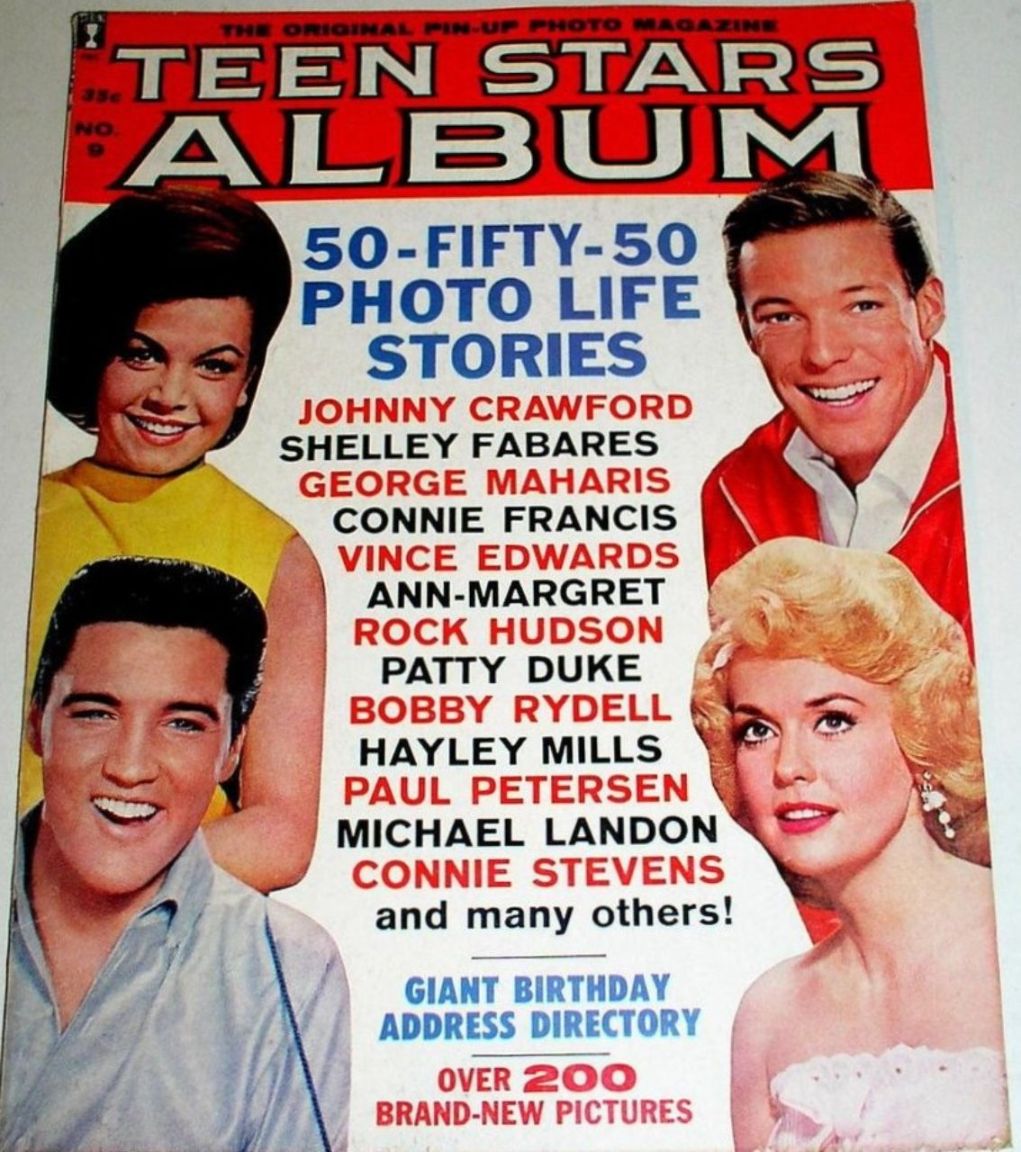 TEEN STARS ALBUM magazine side cover Issue 9   1964