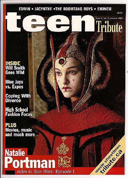 TEEN TRIBUTE magazine side cover  Vol 2 No 2 October 1999