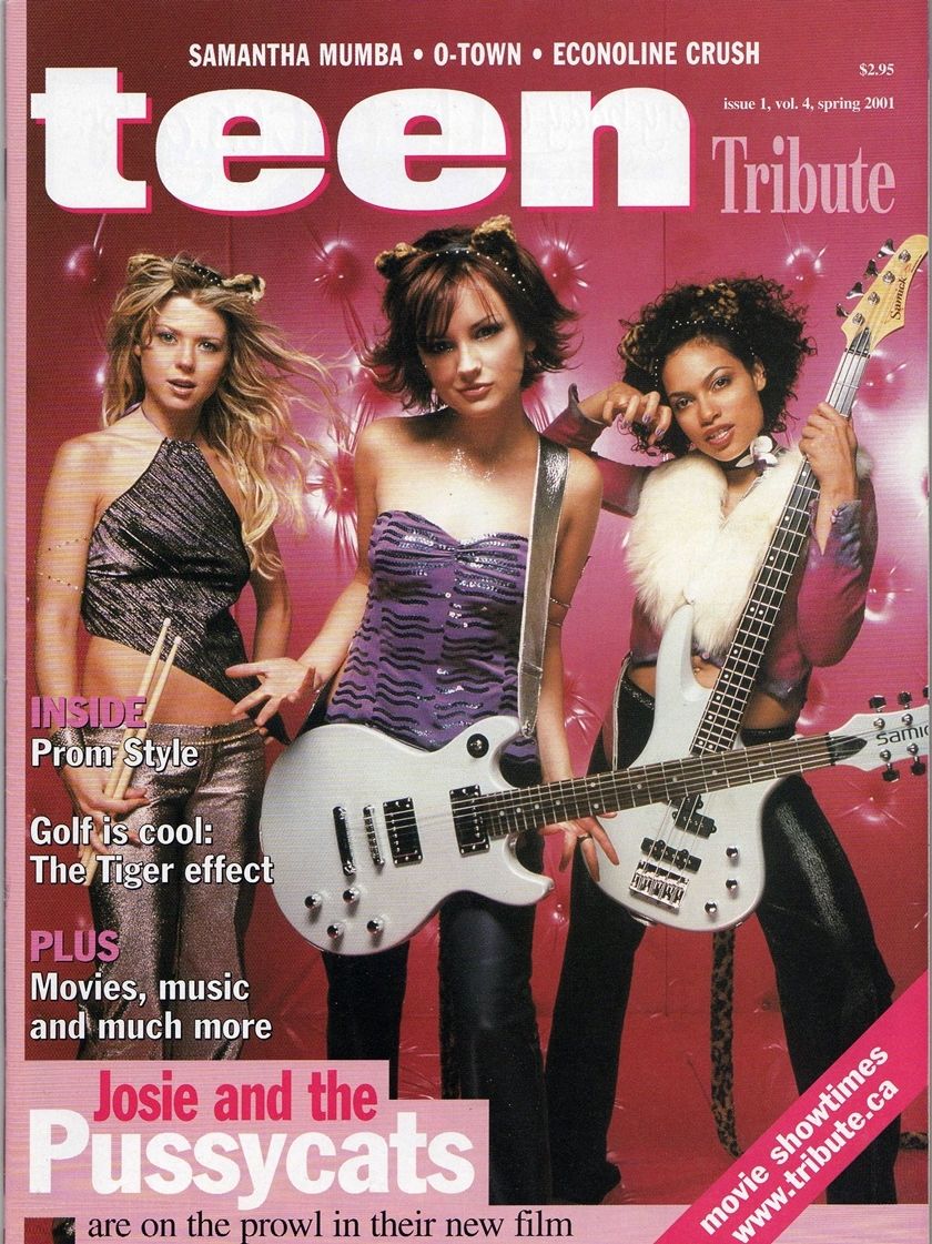TEEN TRIBUTE magazine side cover  Vol 4 No 1 Spring 2001