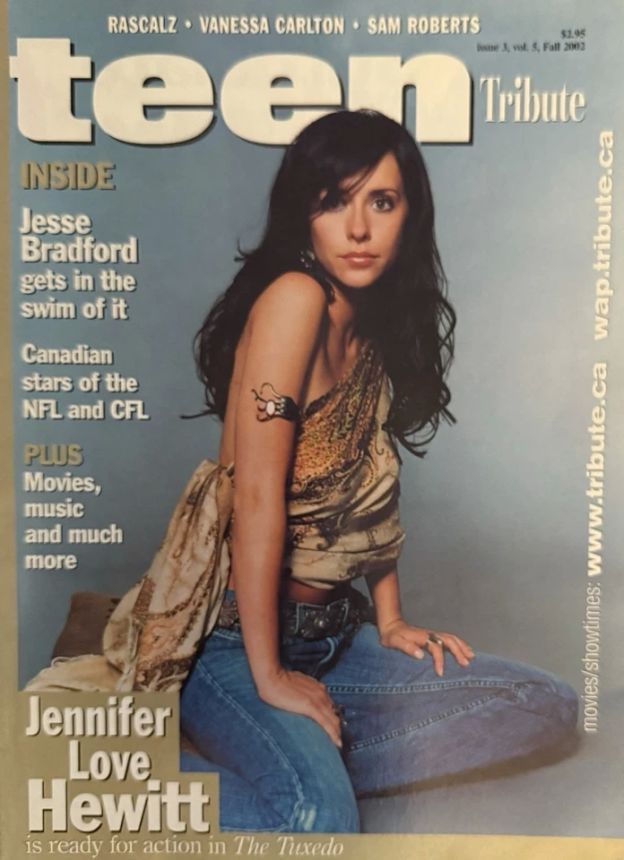 TEEN TRIBUTE magazine side cover Fall 2002