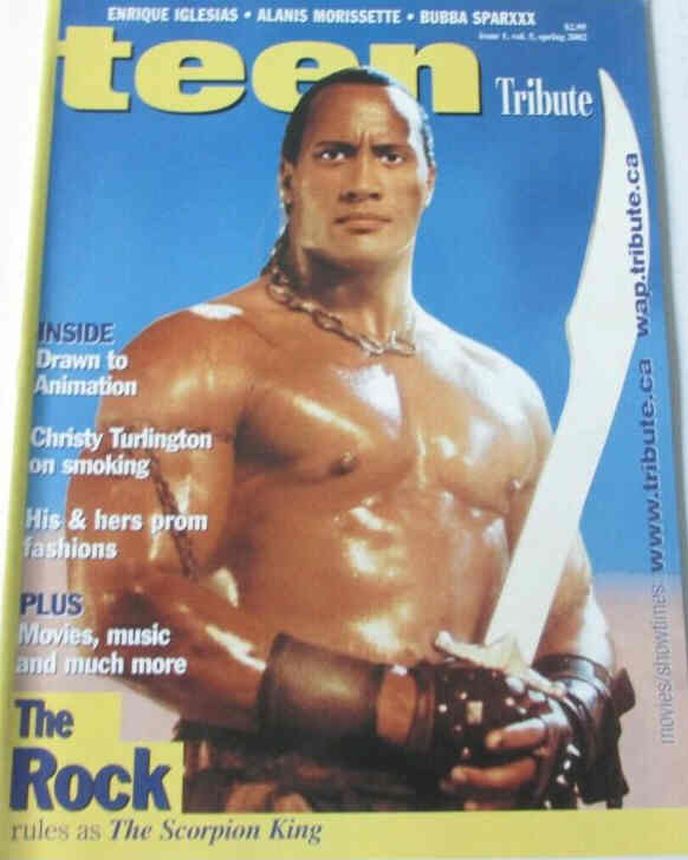 TEEN TRIBUTE magazine side cover Spring 2002
