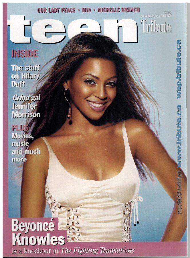 TEEN TRIBUTE magazine side cover Fall 2003