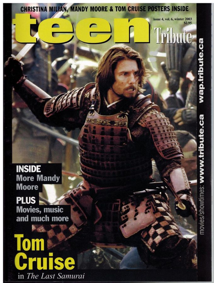 TEEN TRIBUTE magazine side cover Issue 24  Vol 6 No 4 Winter 2003