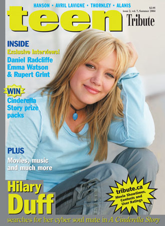 TEEN TRIBUTE magazine side cover Summer 2004