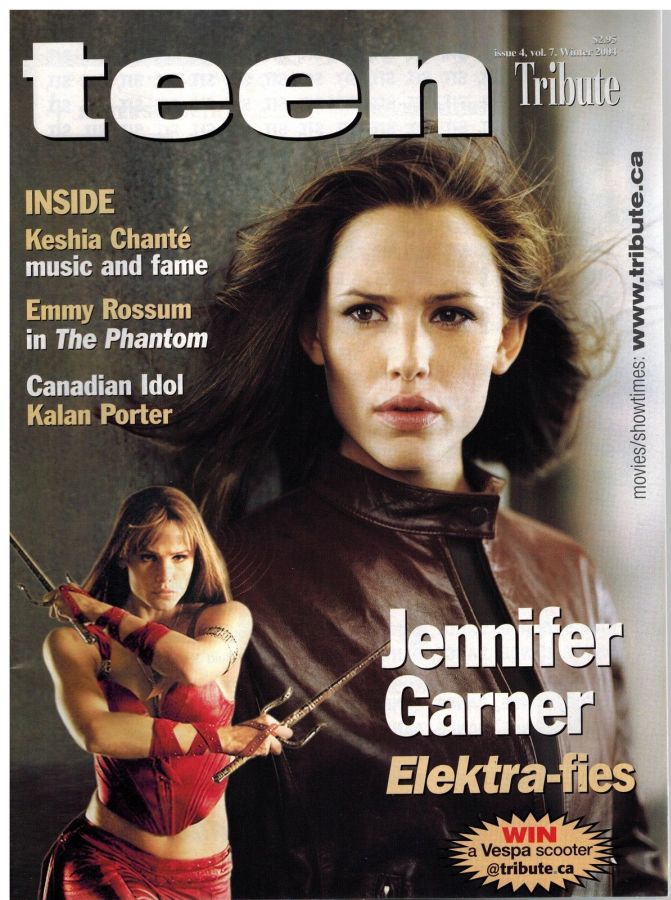 TEEN TRIBUTE magazine side cover Issue 28  Vol 7 No 4 Winter 2004