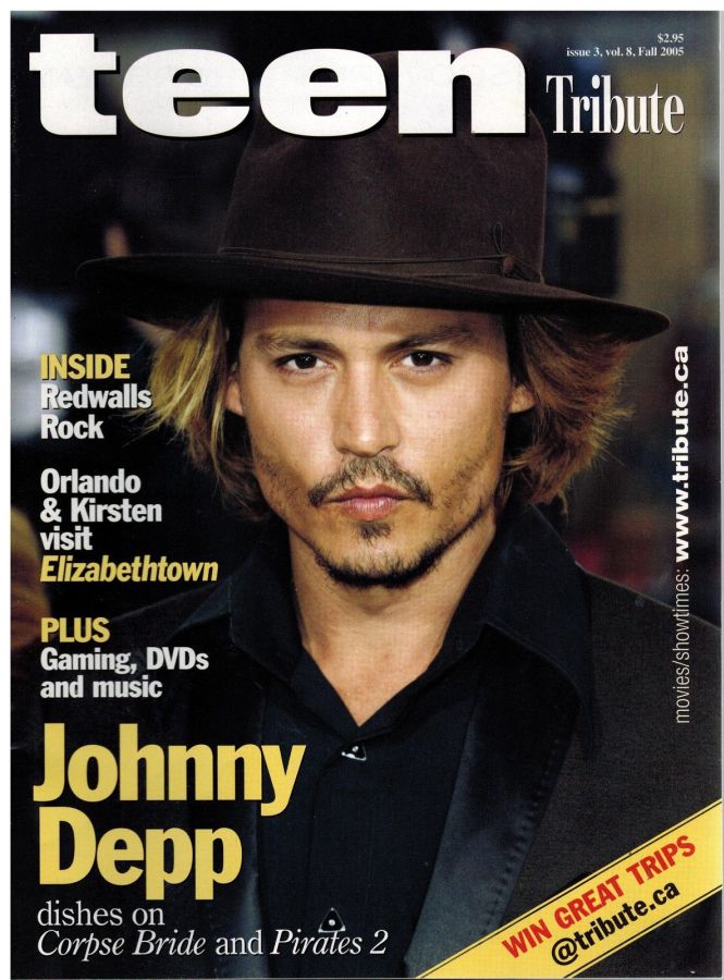 TEEN TRIBUTE magazine side cover Fall 2005