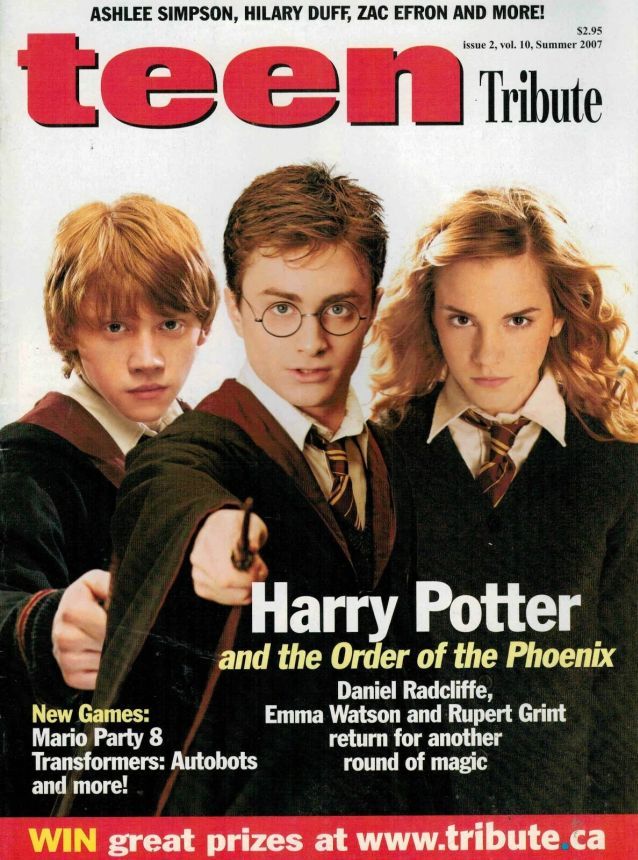 TEEN TRIBUTE magazine side cover Summer 2007