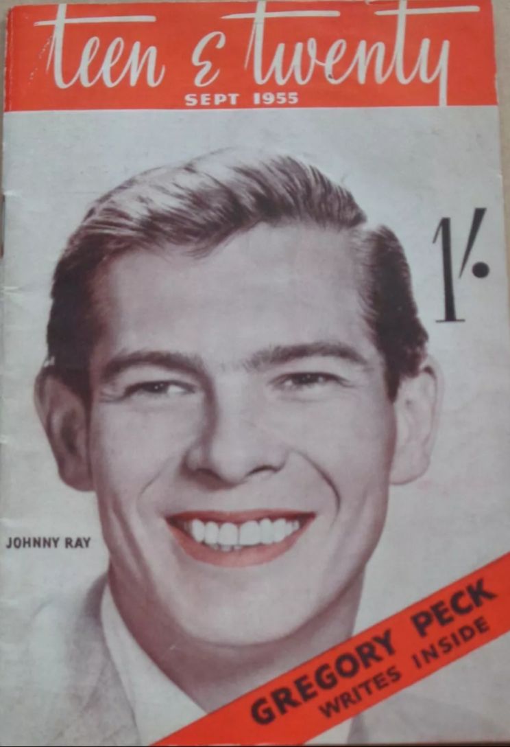 TEEN AND TWENTY magazine side cover  September 1955