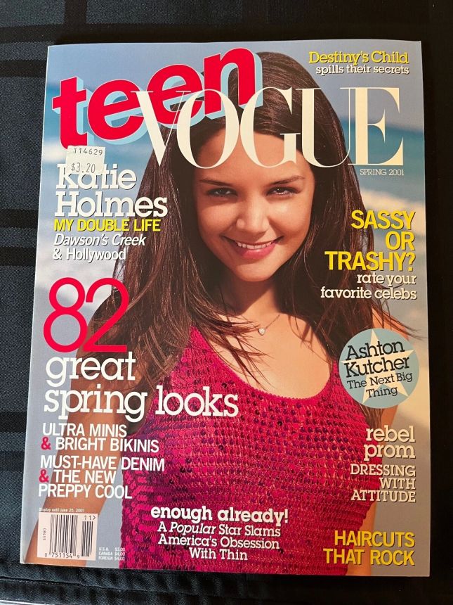 TEEN VOGUE magazine side cover Spring 2001