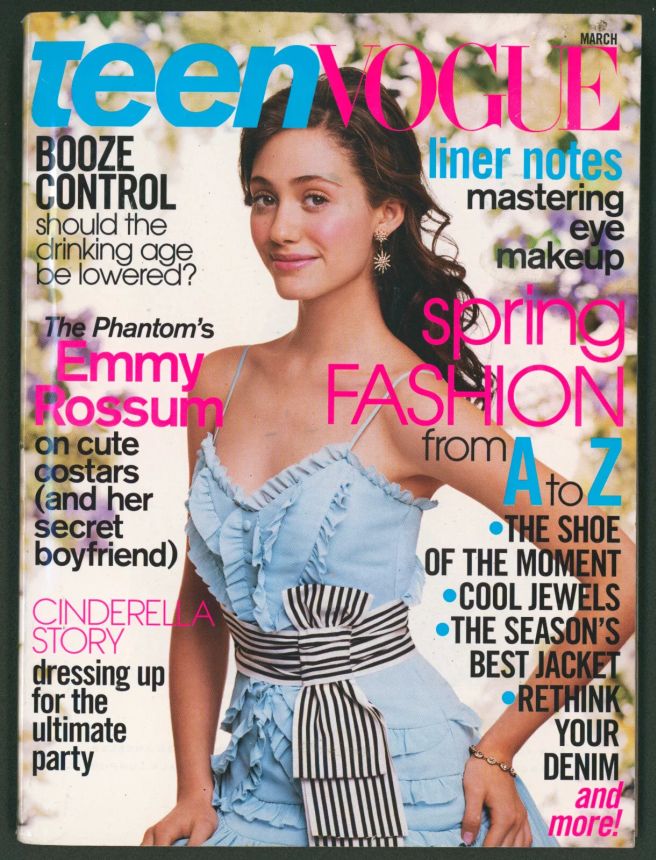 TEEN VOGUE magazine side cover  March 2005