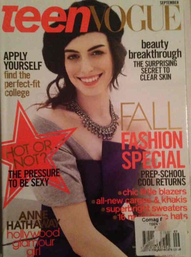 TEEN VOGUE magazine side cover  September 2007