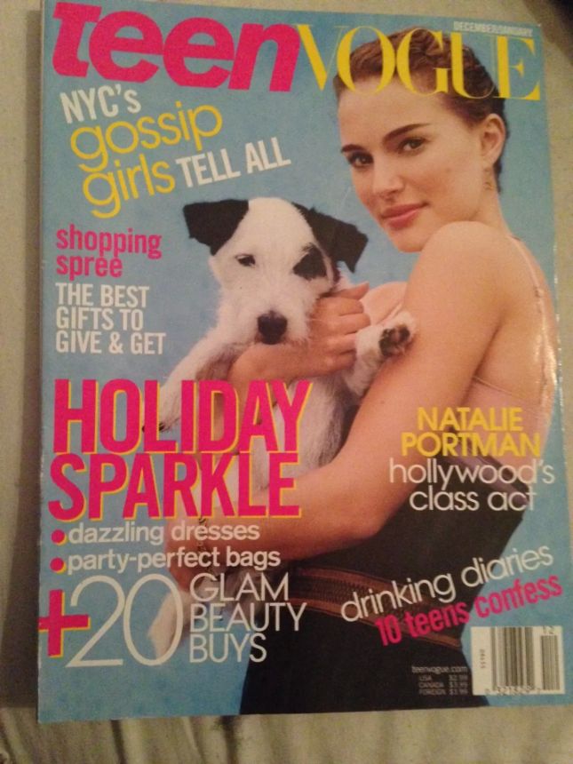 TEEN VOGUE magazine side cover  January 2008