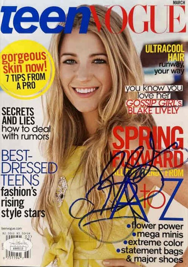 TEEN VOGUE magazine side cover  March 2008