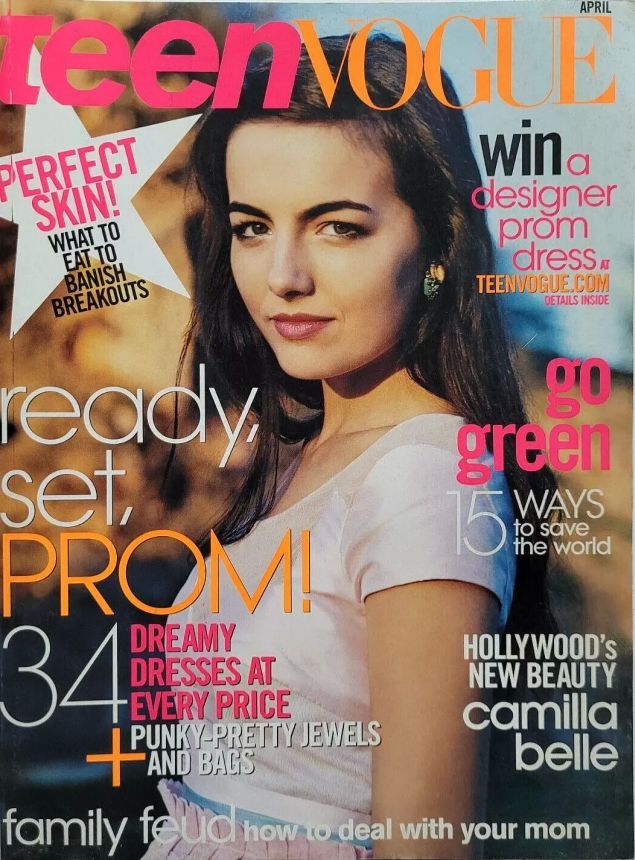 TEEN VOGUE magazine side cover  April 2008