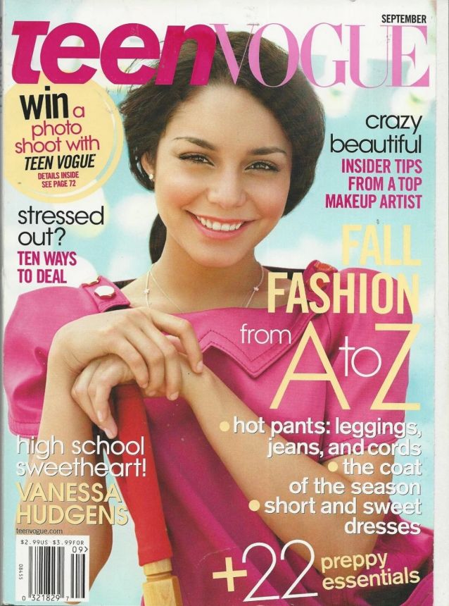 TEEN VOGUE magazine side cover  September 2008