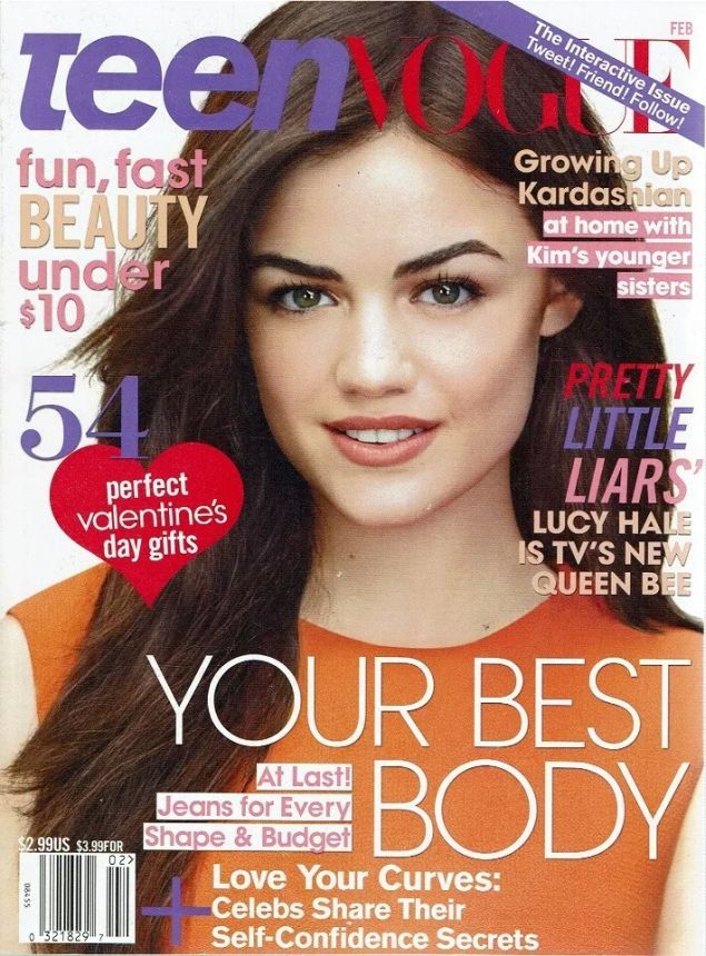 TEEN VOGUE magazine side cover  February 2011