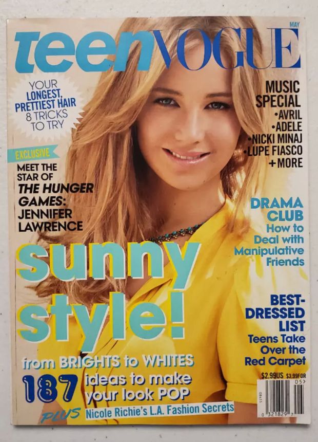 TEEN VOGUE magazine side cover  May 2011