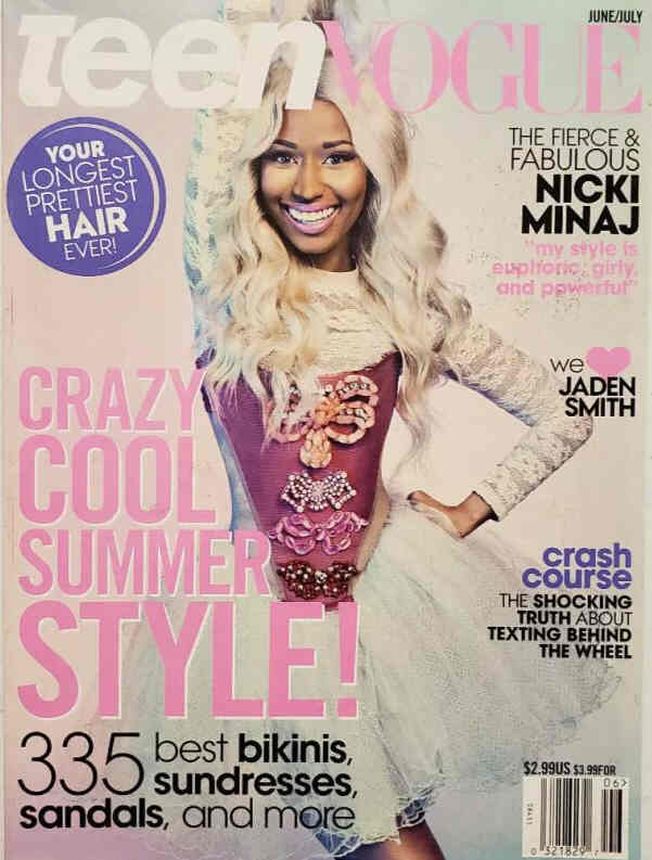 TEEN VOGUE magazine side cover  June/July 2013