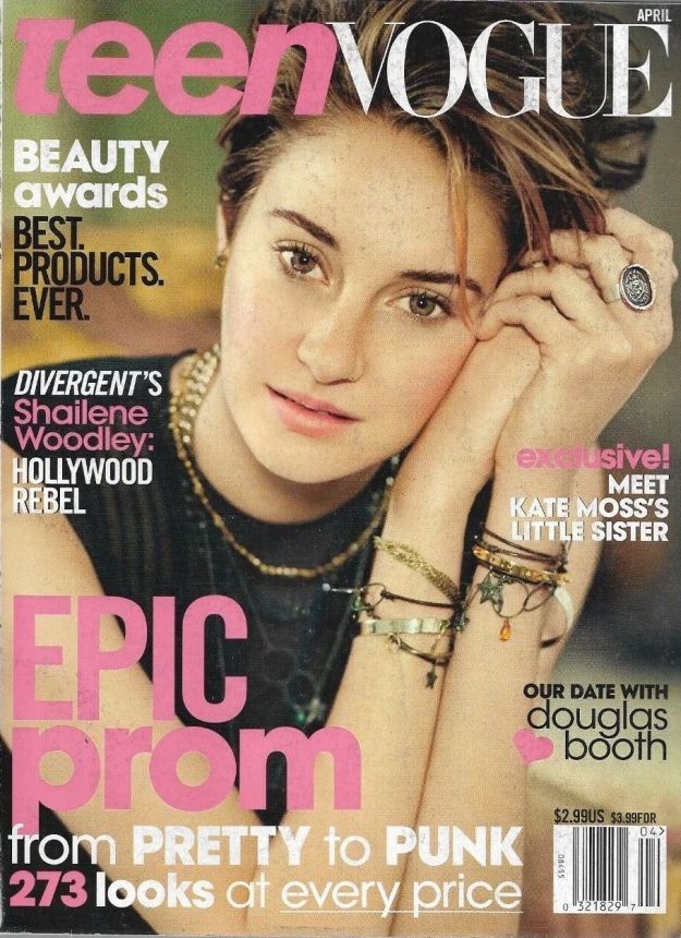 TEEN VOGUE magazine side cover  April 2014