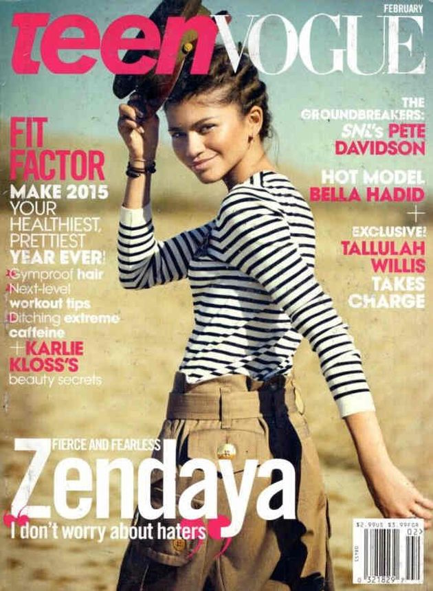 TEEN VOGUE magazine side cover  February 2015